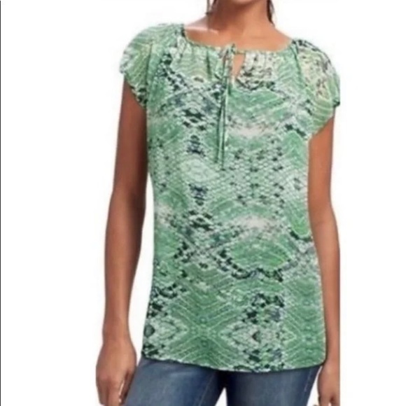 CAbi Darby semi sheer top - Picture 2 of 7